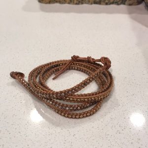 Leather wrap bracelet